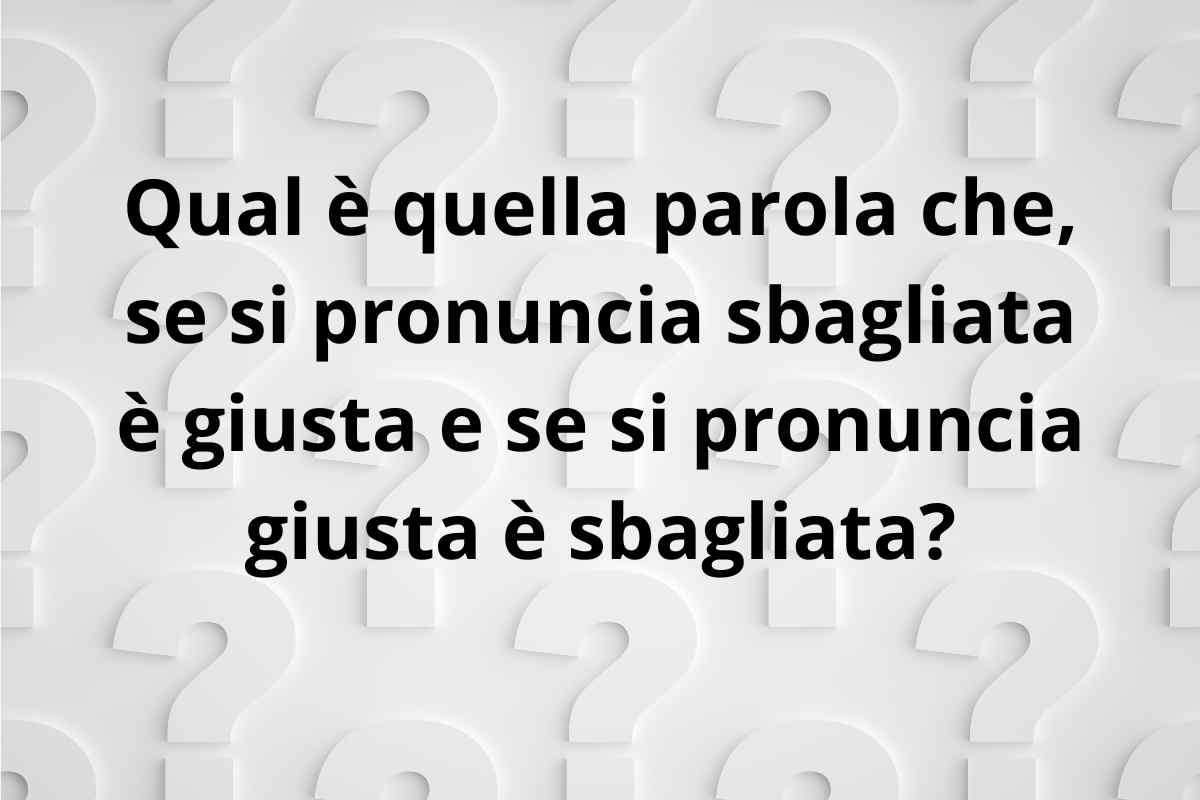 Se rispondi a questo enigma, sei un genio
