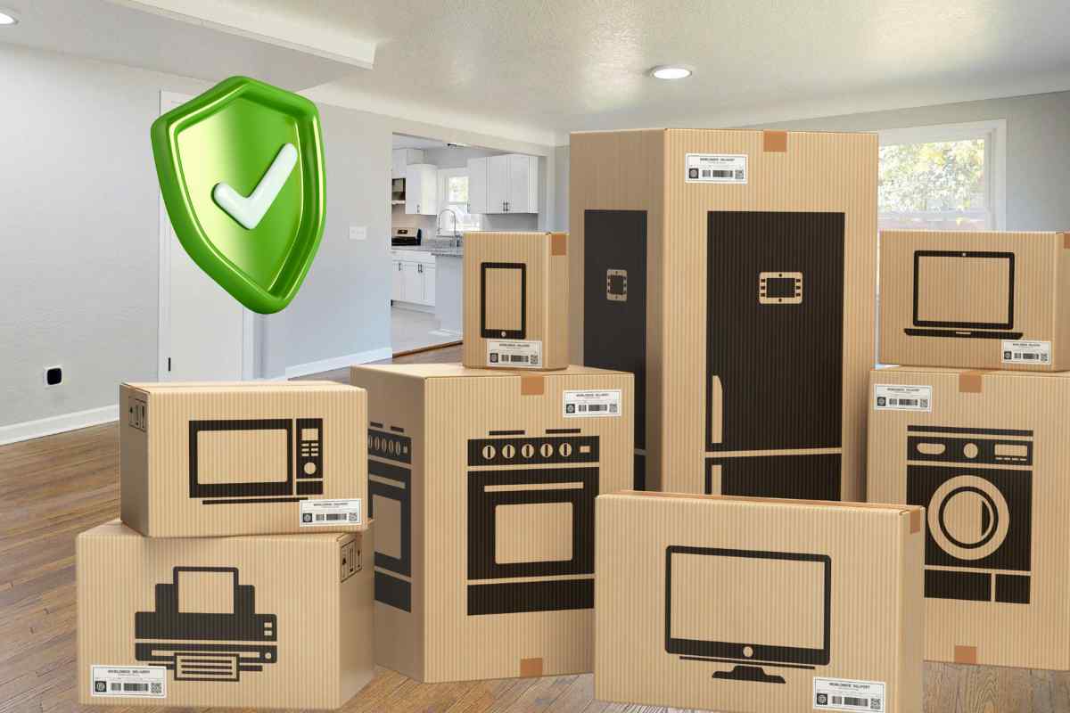 scatole elettrodomestici simbolo garanzia